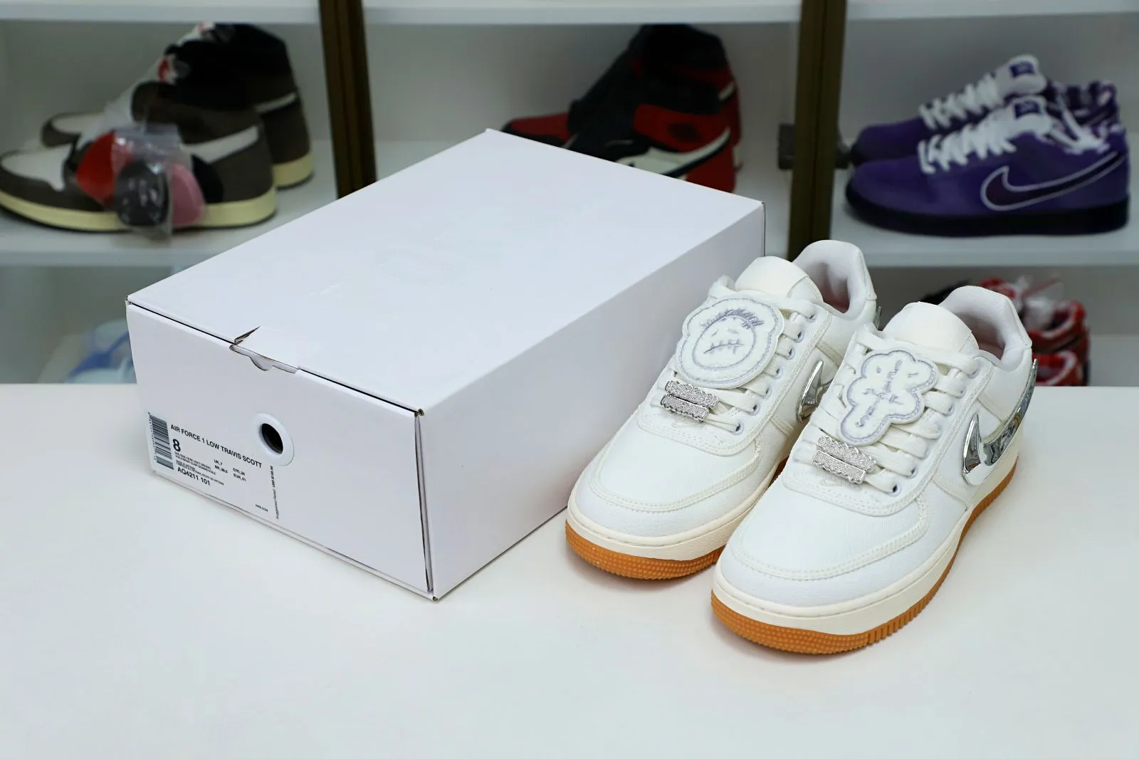 Rep Kimikick TRAVIS SCOTT X AIR FORCE 1 'SAIL' 0113