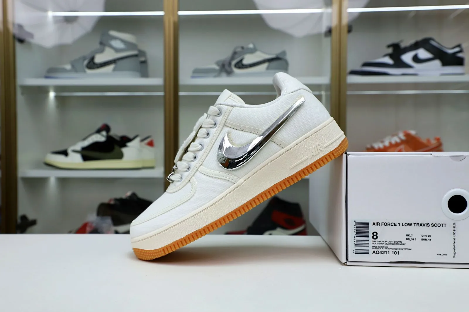 Rep Kimikick TRAVIS SCOTT X AIR FORCE 1 'SAIL' 0113